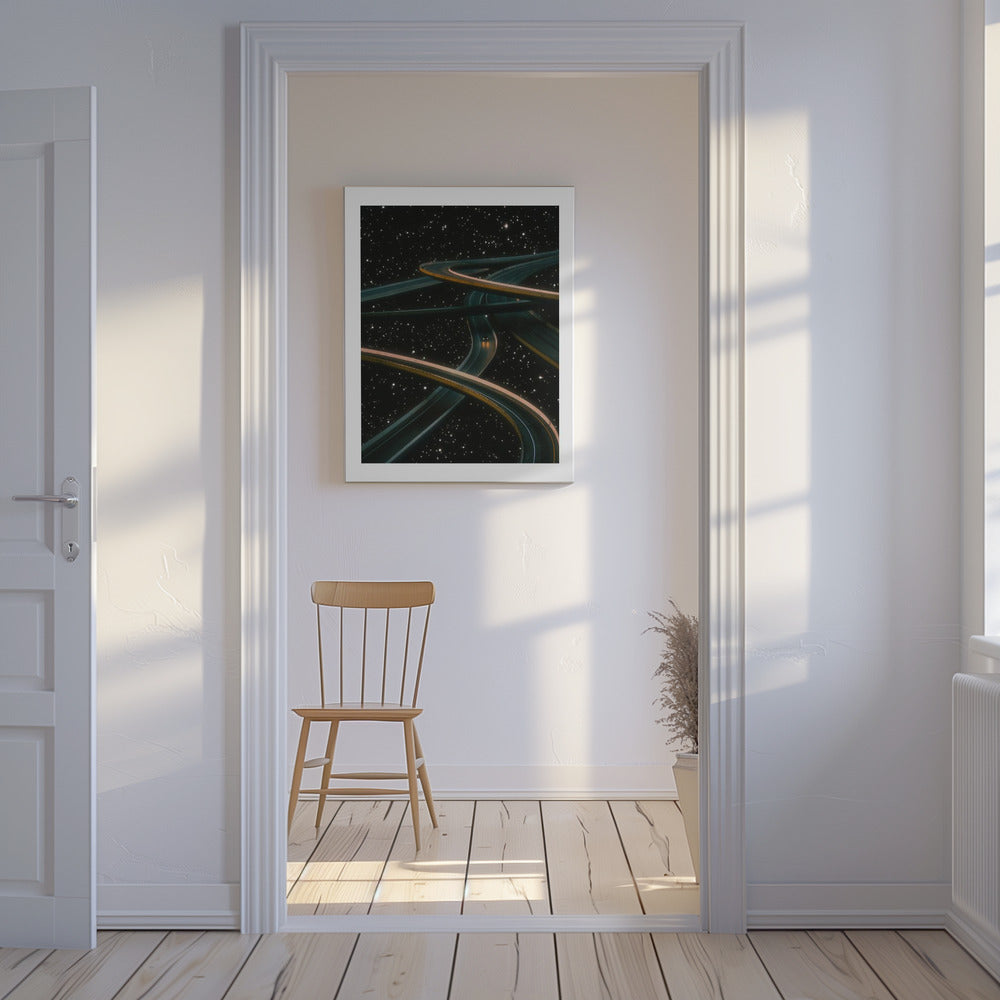 Alleen rijden, denken aan jou | Canvas