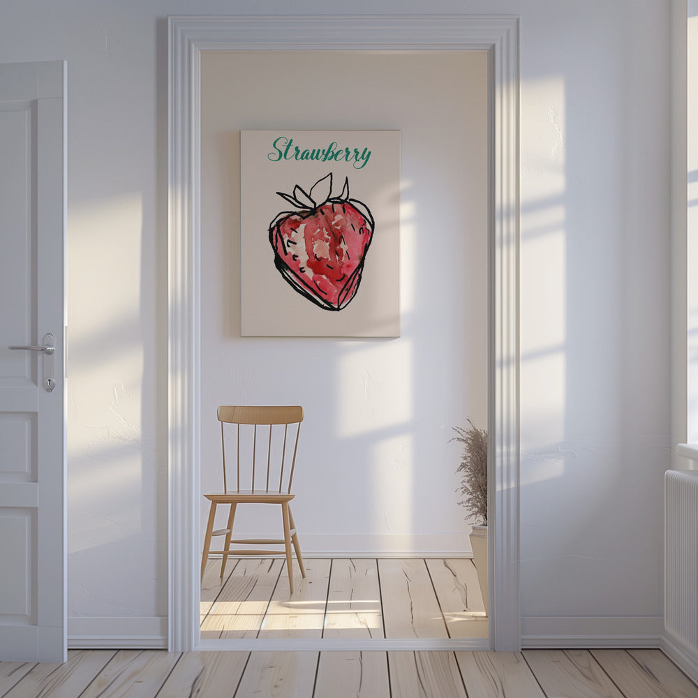 Aardbeiencharme | Canvas