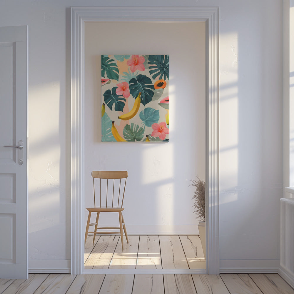 Blijf tropisch, blijf viben | Canvas