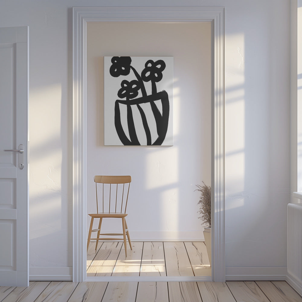 Gedurfde bloesems in vaas | Canvas