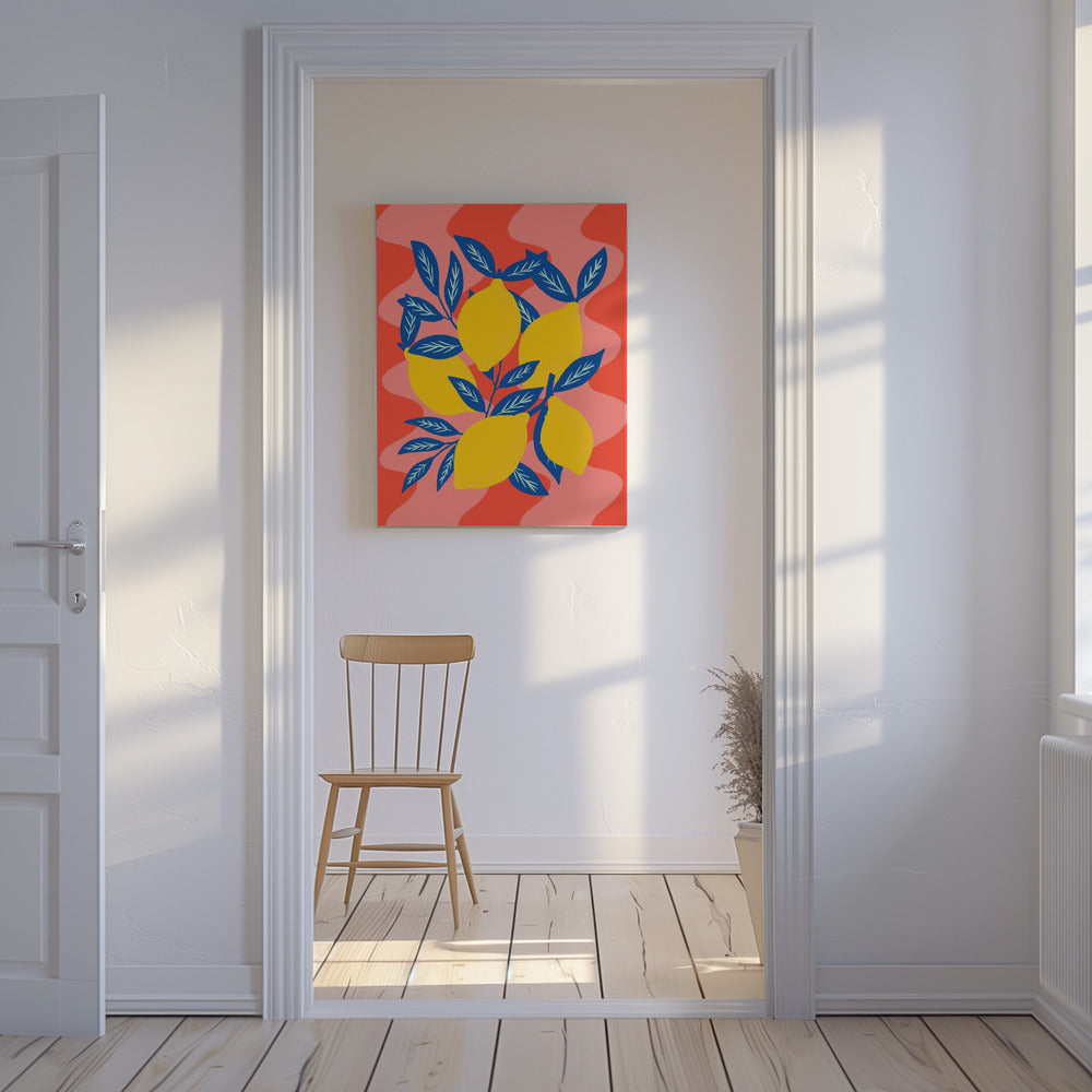 Levendige citroenuitbarsting | Canvas