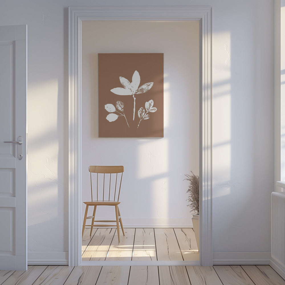 Bladeren in contrast | Canvas
