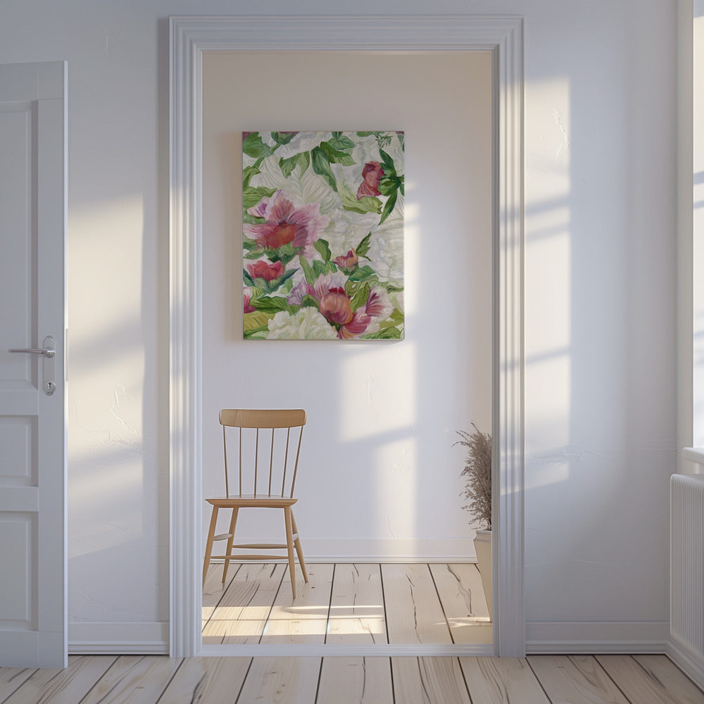 Levendig bloemenkunstwerk | Canvas
