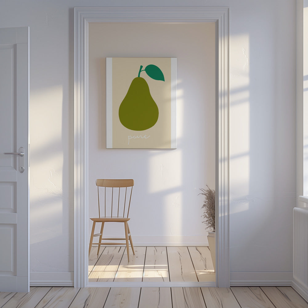 La Poire (donkergroen) | Canvas