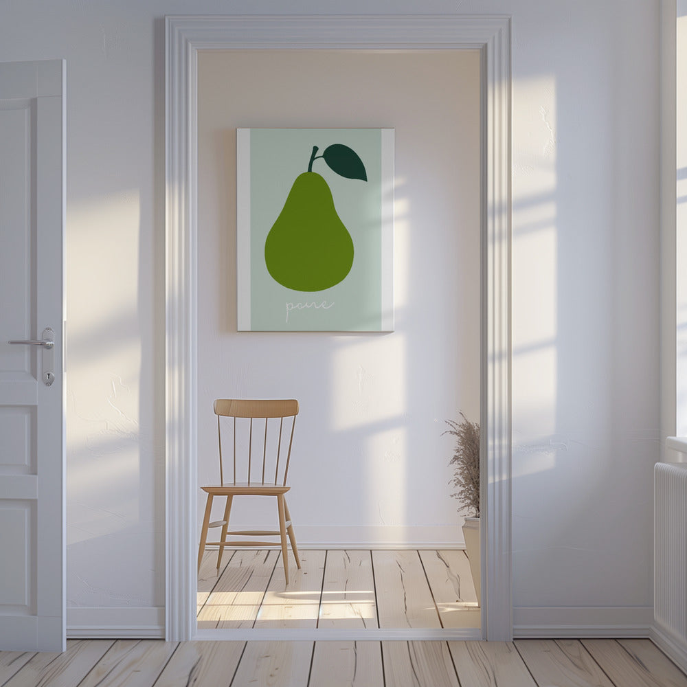 La Poire (heldergroen) | Canvas