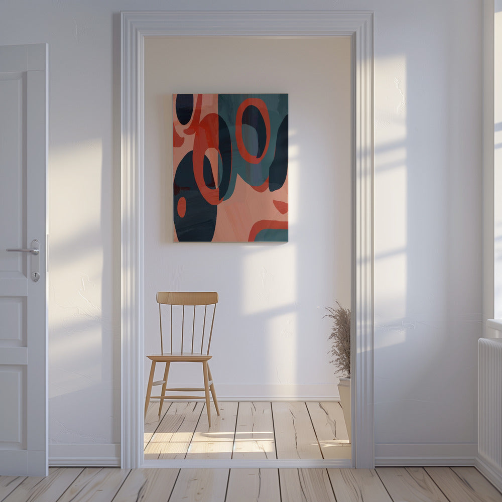 Geometrische vormen en levendige kleuren | Canvas
