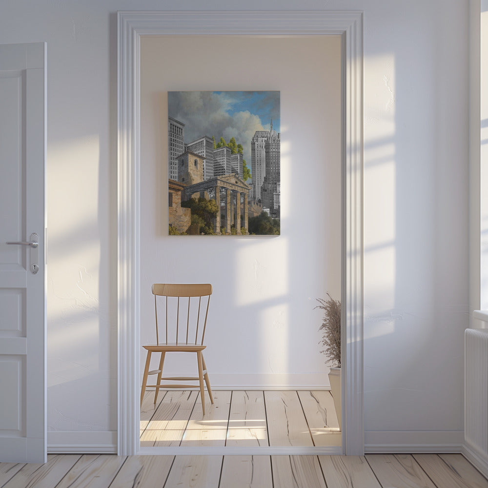 De Tempel van Hercules | Canvas