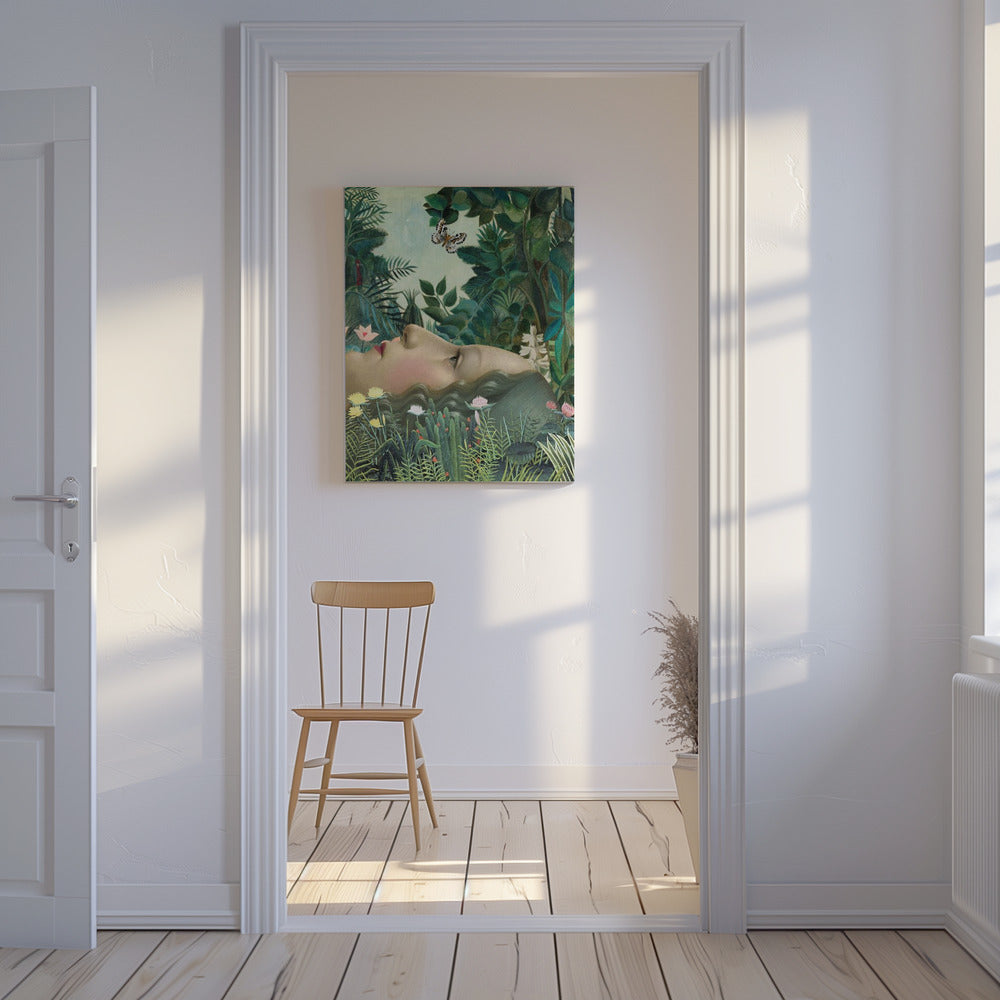 Giovanna in tropische tuin | Canvas