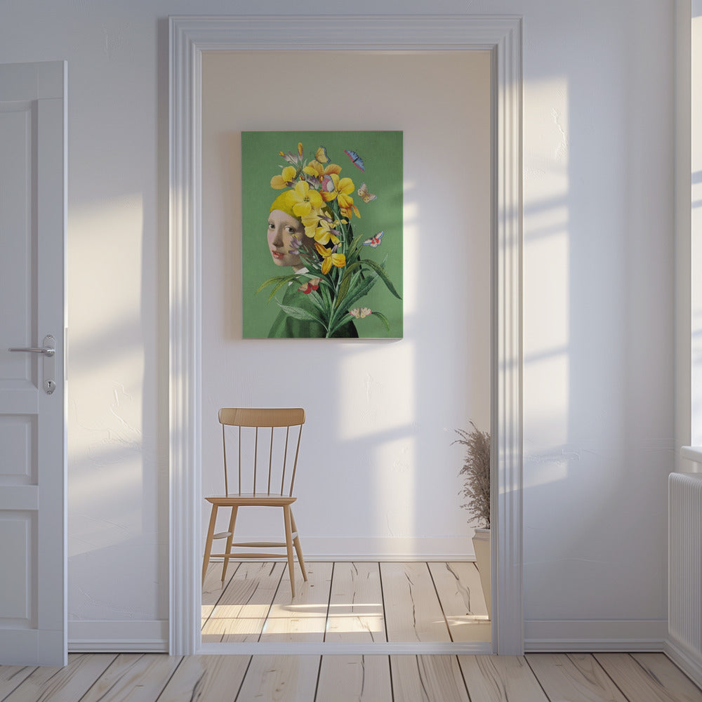 Meisje met de parel, de lente-editie II | Canvas