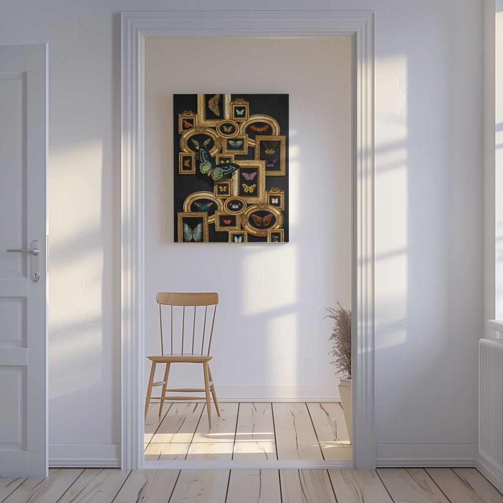 Een verzameling vlinders | Canvas
