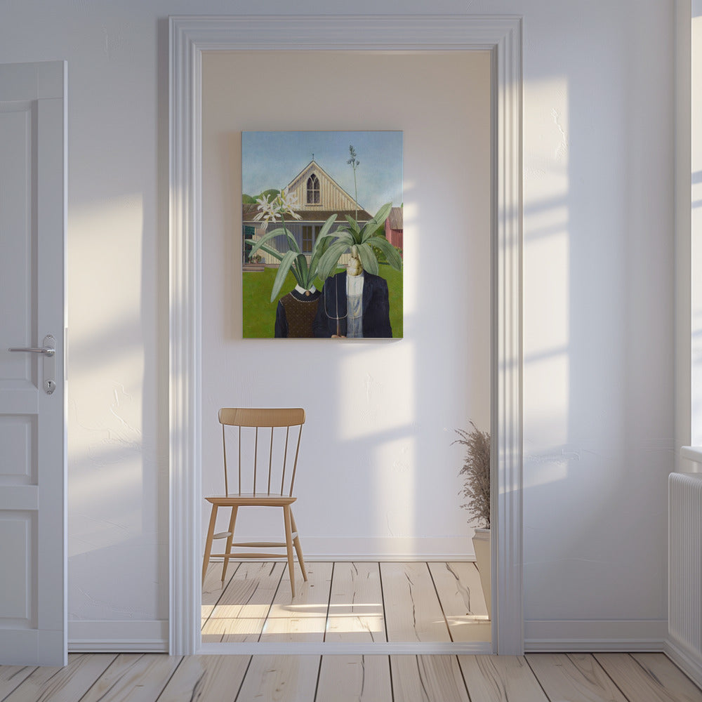 Bloemenduo Patchwork | Canvas