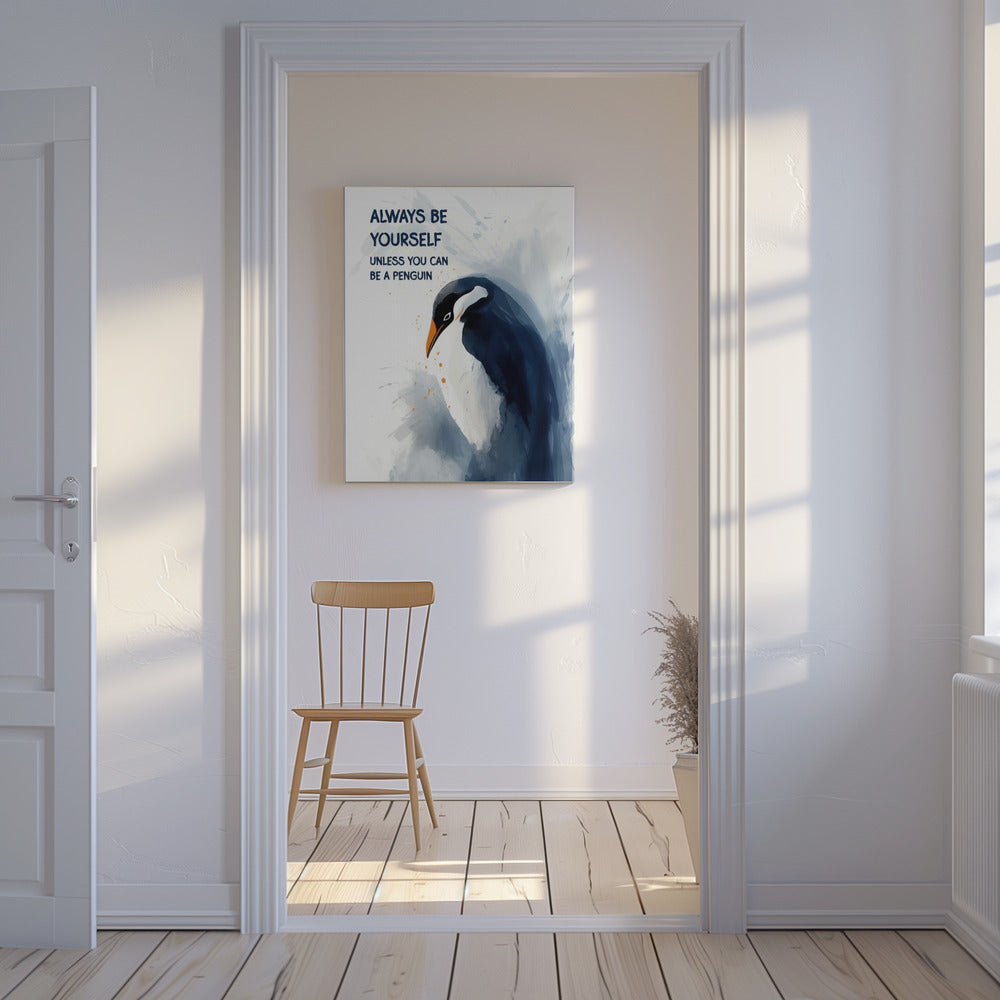 Wees een pinguïn | Canvas