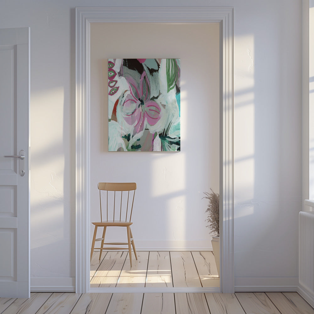 Geschilderde Bloesem Fluisteringen | Canvas