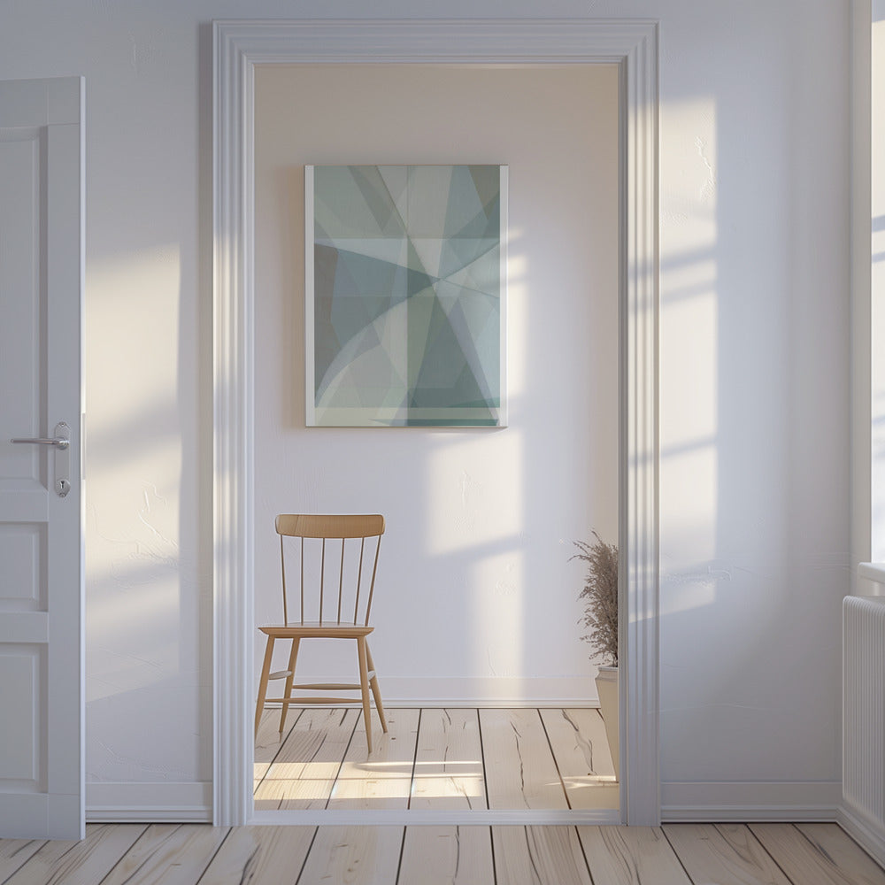 Geometrische vormen in gedempte tinten | Canvas