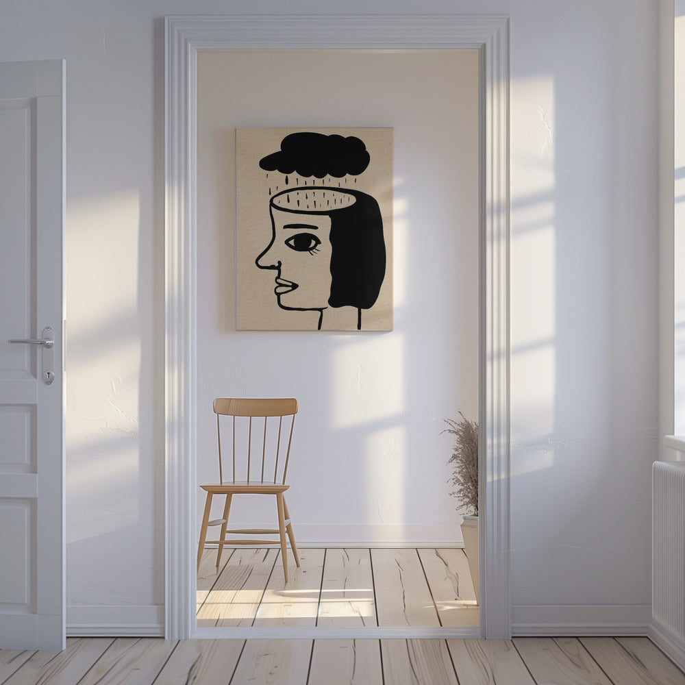 Schone hersenen, allemaal weggespoeld. | Canvas