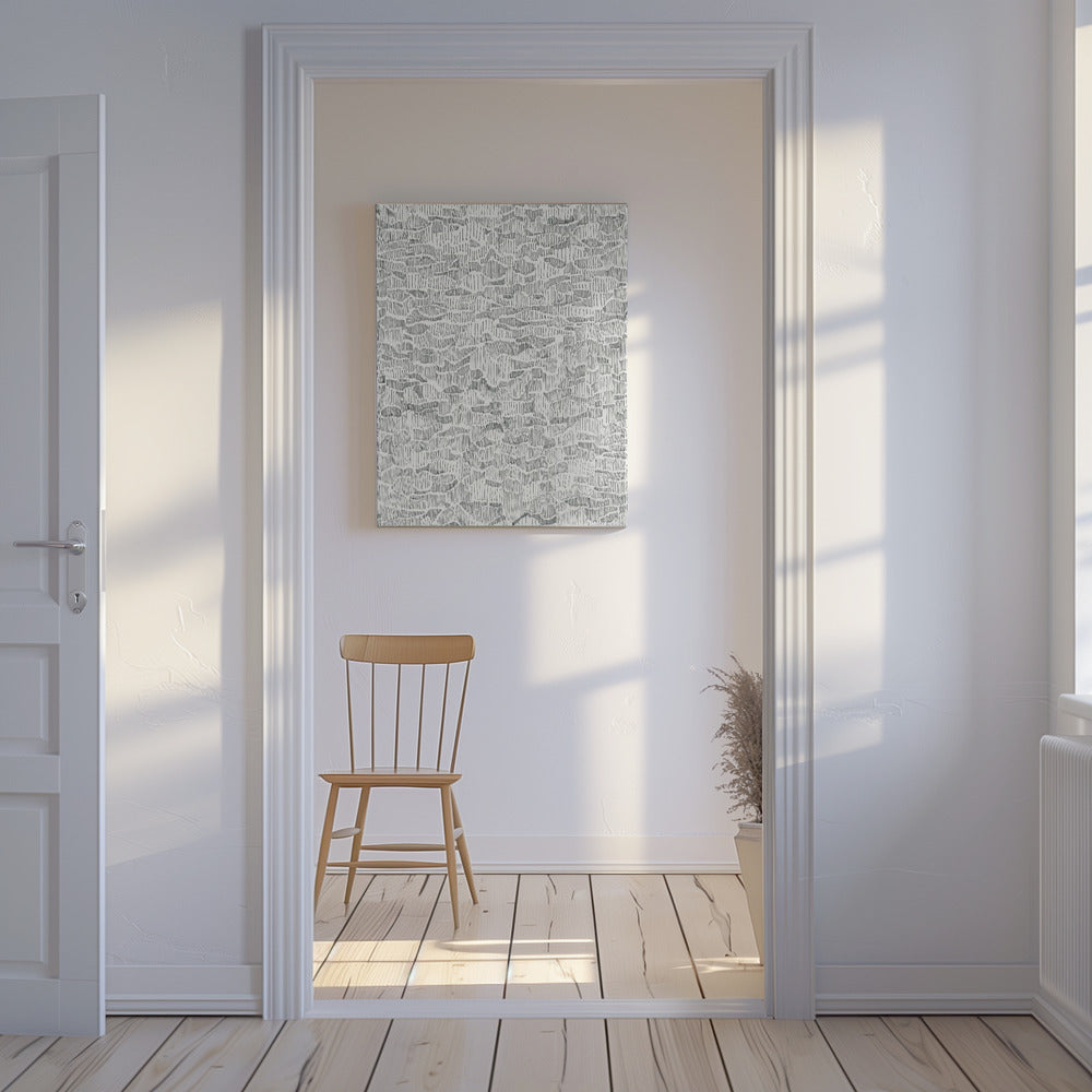 Reflecties op water Doodle | Canvas