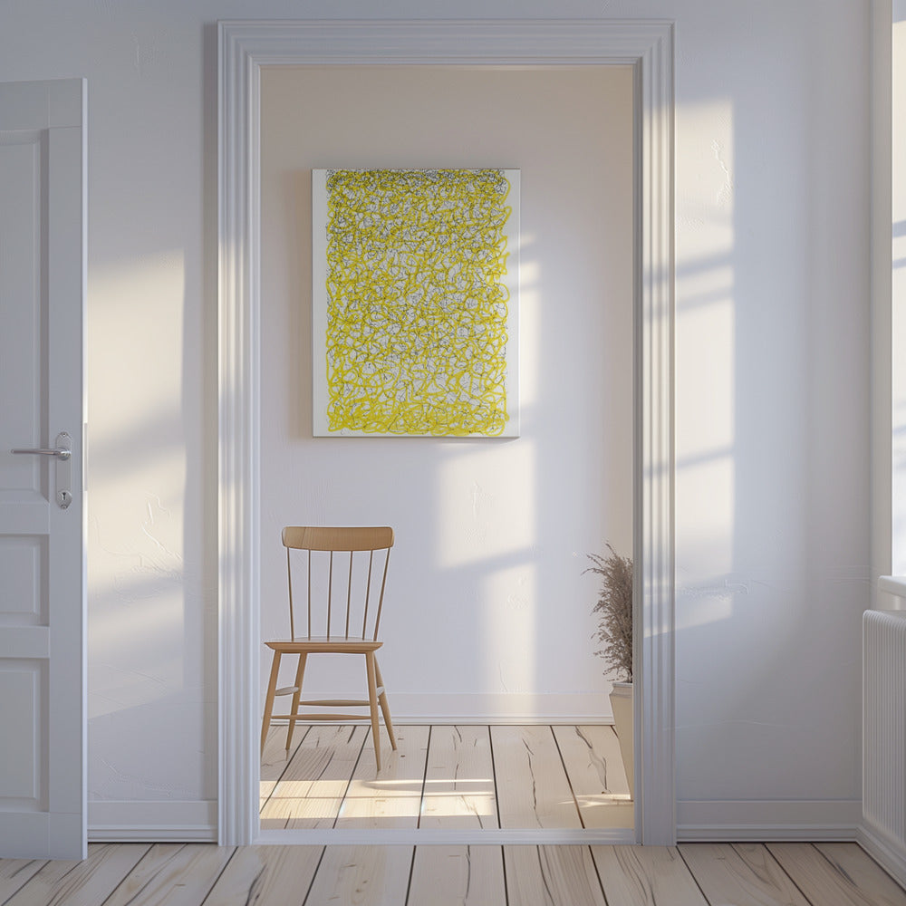 Yellow Lines and Thoughts | Canvas