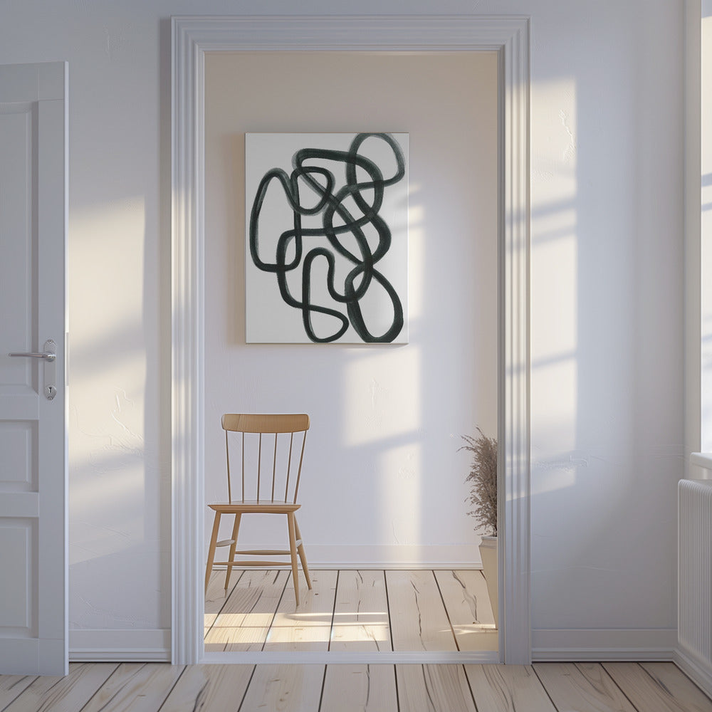 Abstract in Black | Canvas