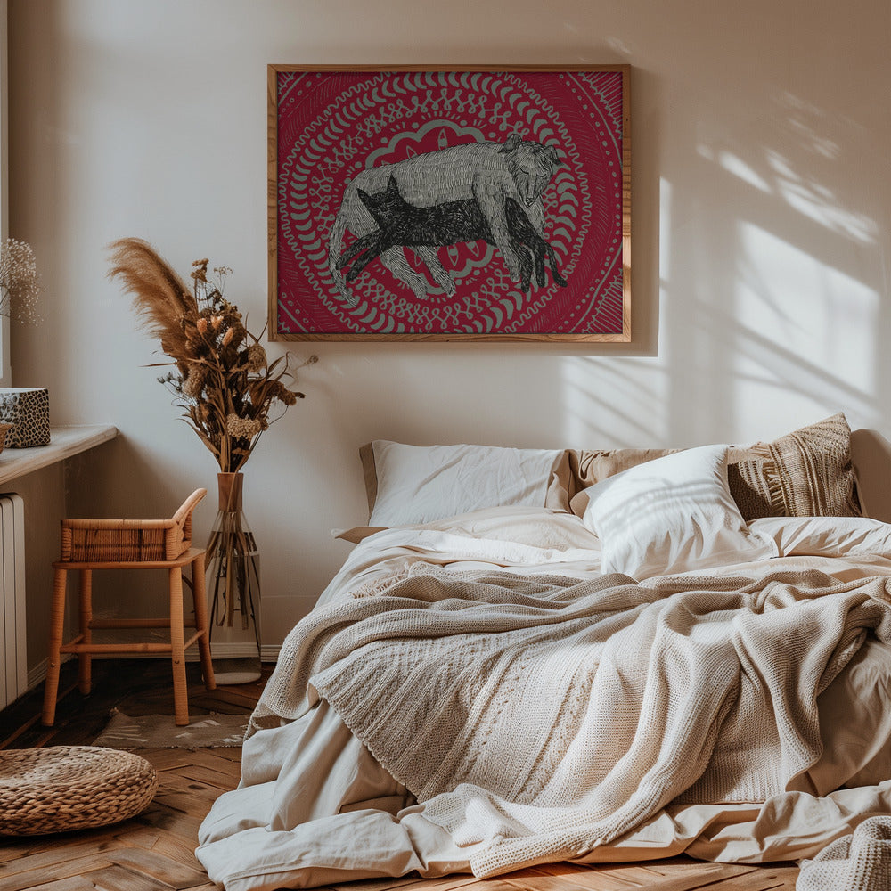 De kat en de hond | Poster