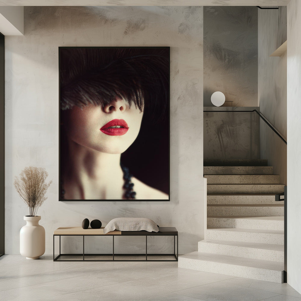 Lips and feather | Poster
