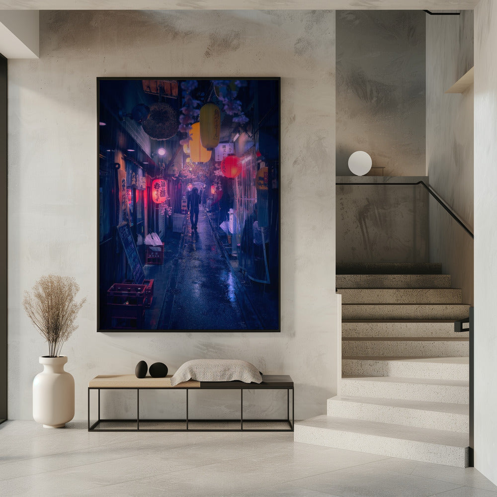 Tokio Blauwe Regen | Poster