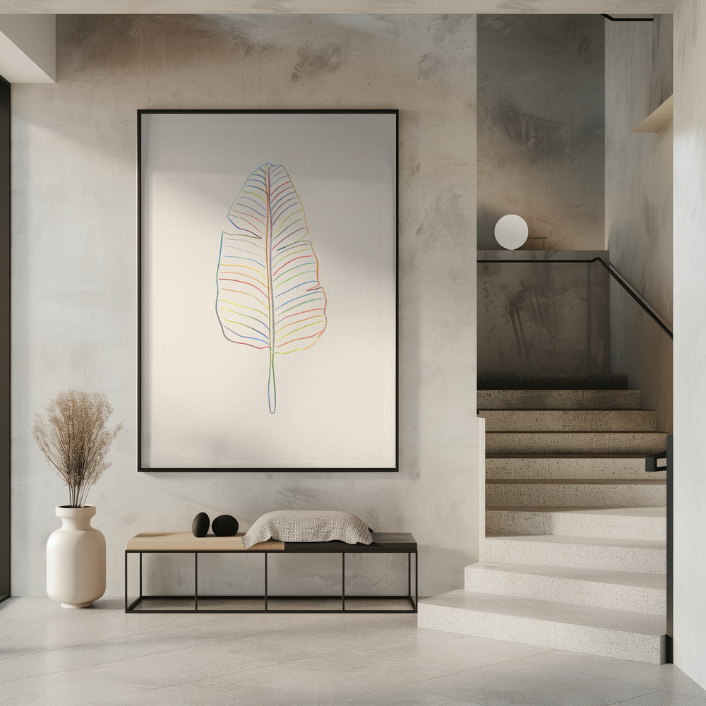 Bananenregenboogblad | Poster