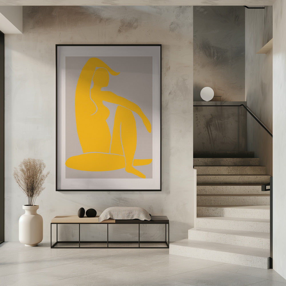 Gele Figuur | Poster