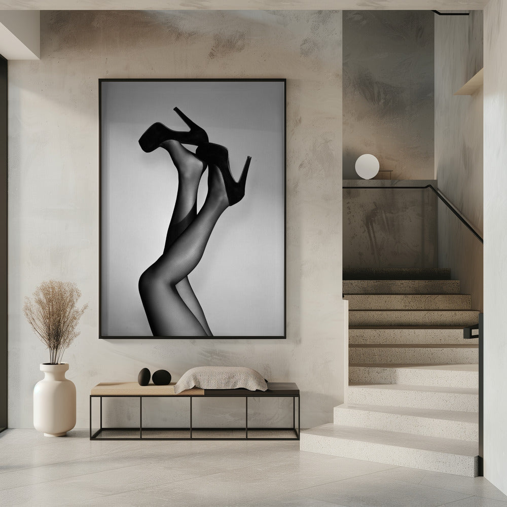 Fluwelen pumps | Poster