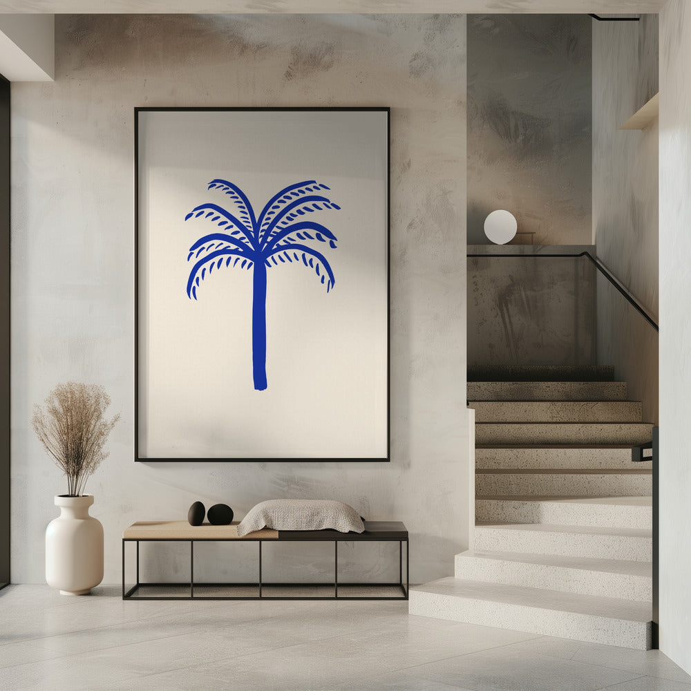 Blauwe Palm | Poster