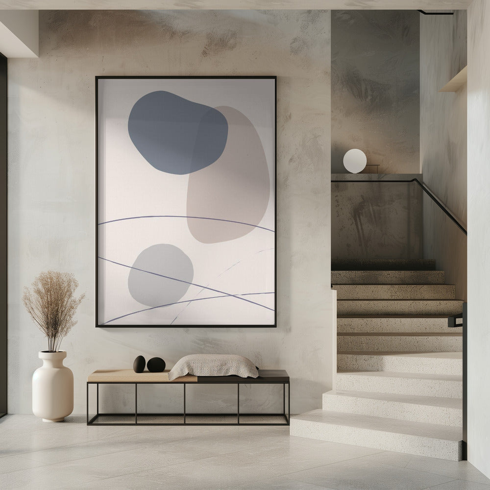 Nieuwe Vormen Blauw Nr. 3 | Poster