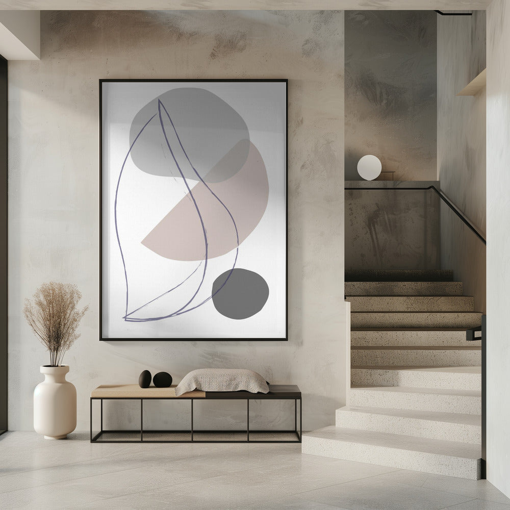 Nieuwe vormen Beige 01 | Poster