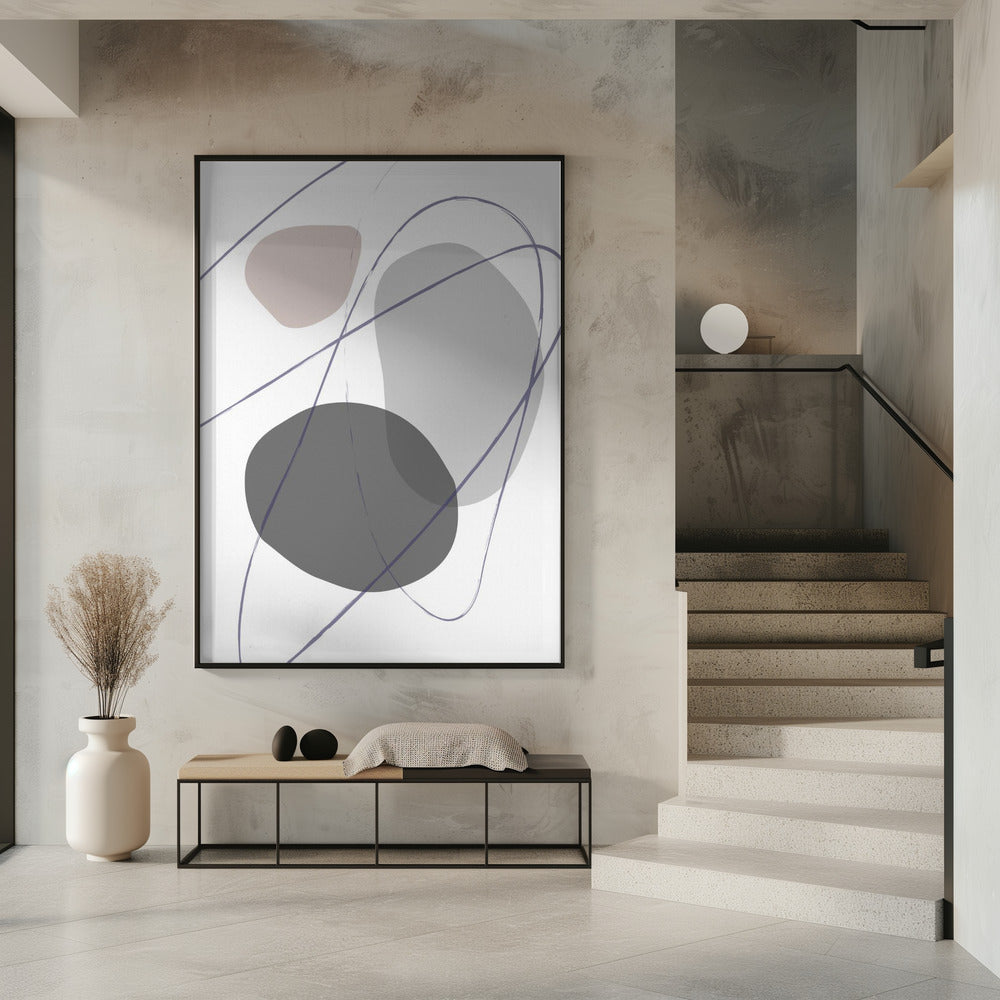 New Shapes Beige No 2 | Poster