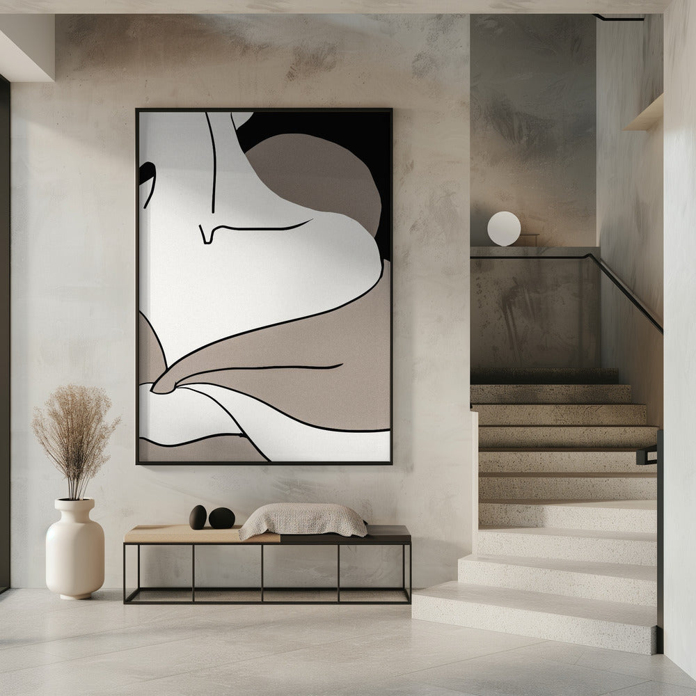 matisse_schouder_vector_002_Zwart | Poster