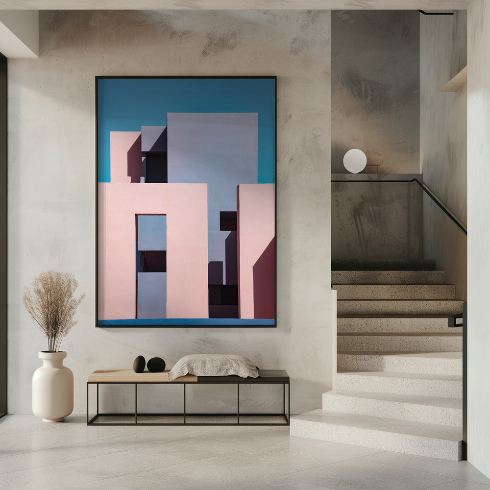 Muurschildering Rood #1 | Poster