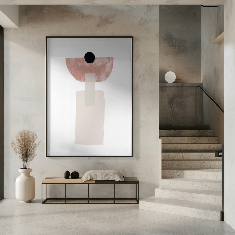Geometric Shapes in Soft Earthy Tones | Poster