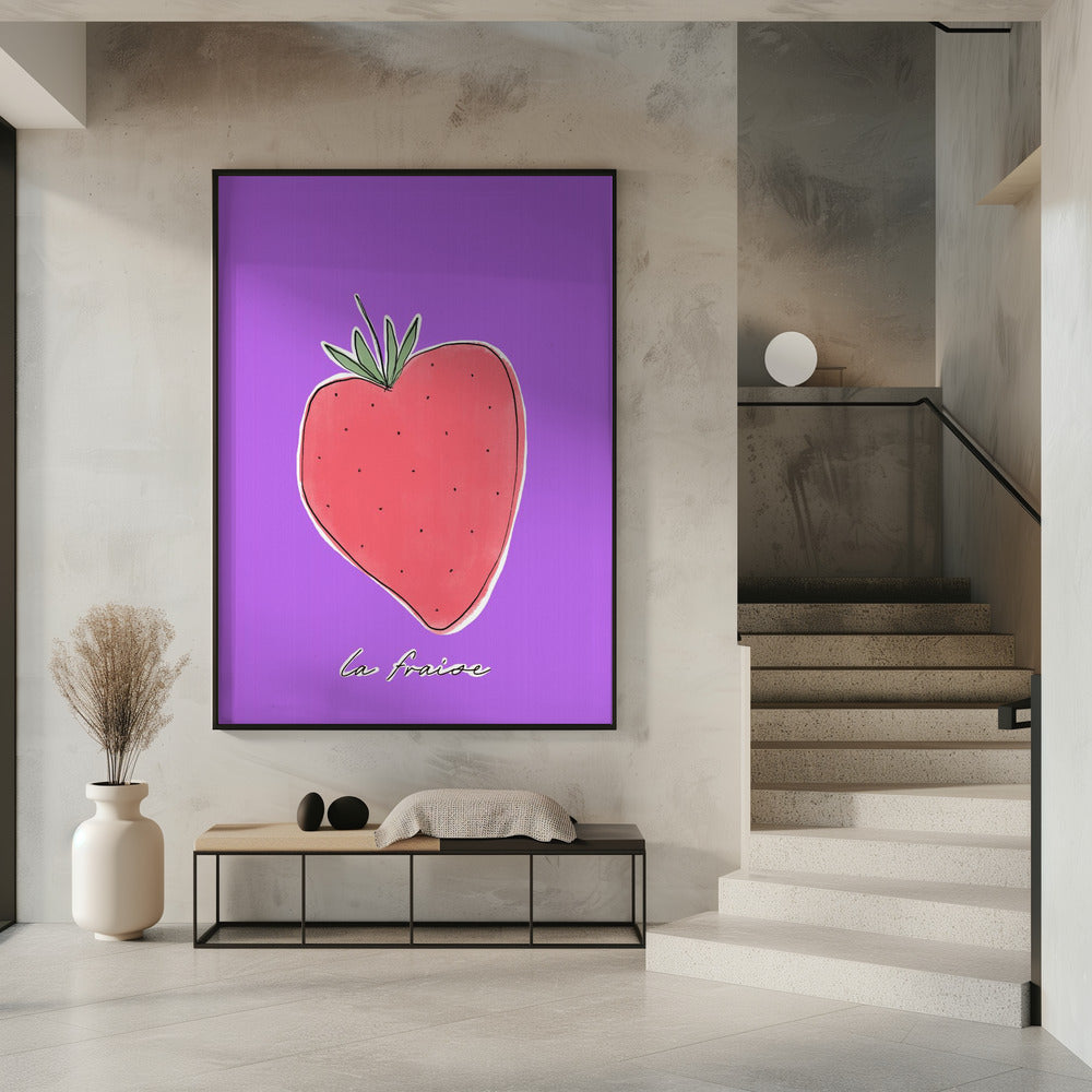 Stylized Strawberry Delight | Poster