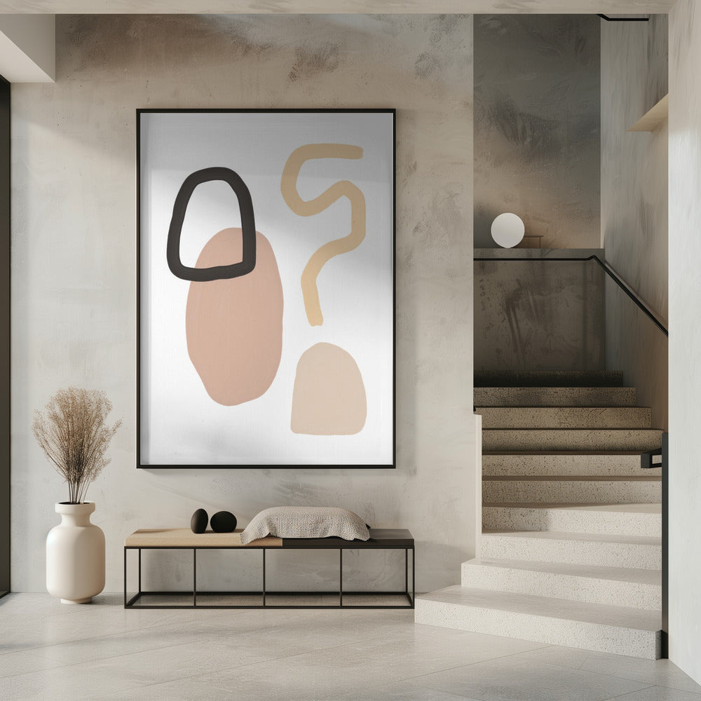 Minimalist Shapes and Earthy Tones | Poster