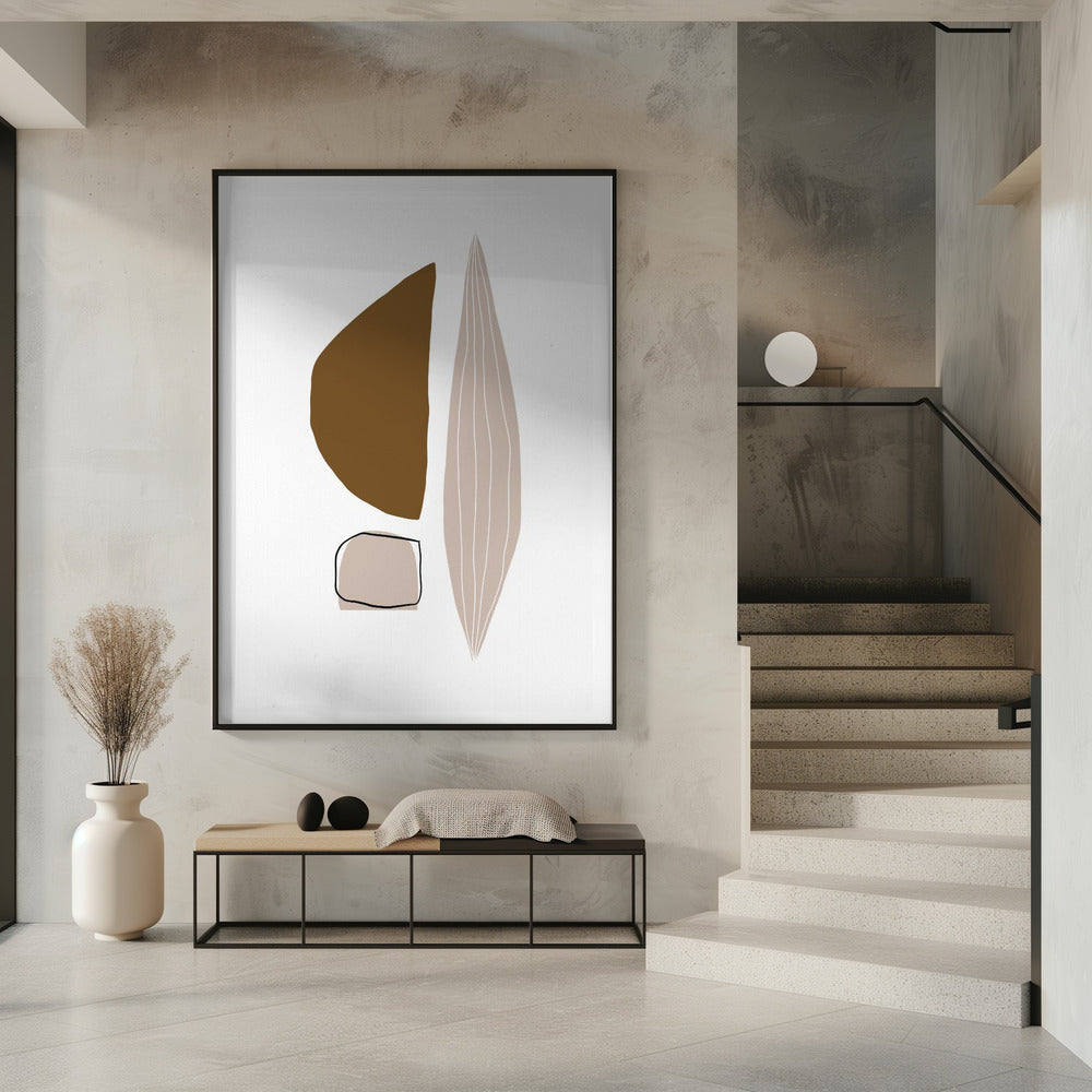 Geometric Shapes in Earthy Tones | Poster