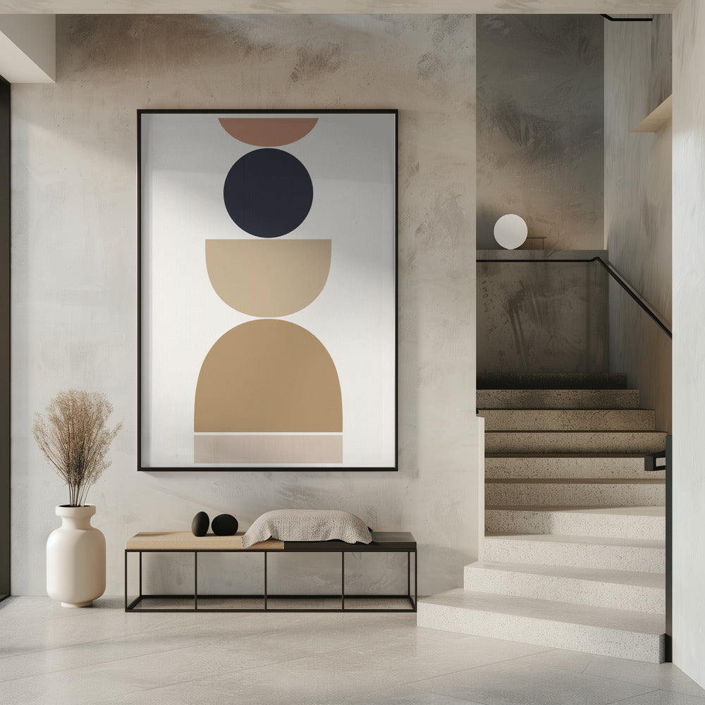 Abstracte geometrische harmonie | Poster