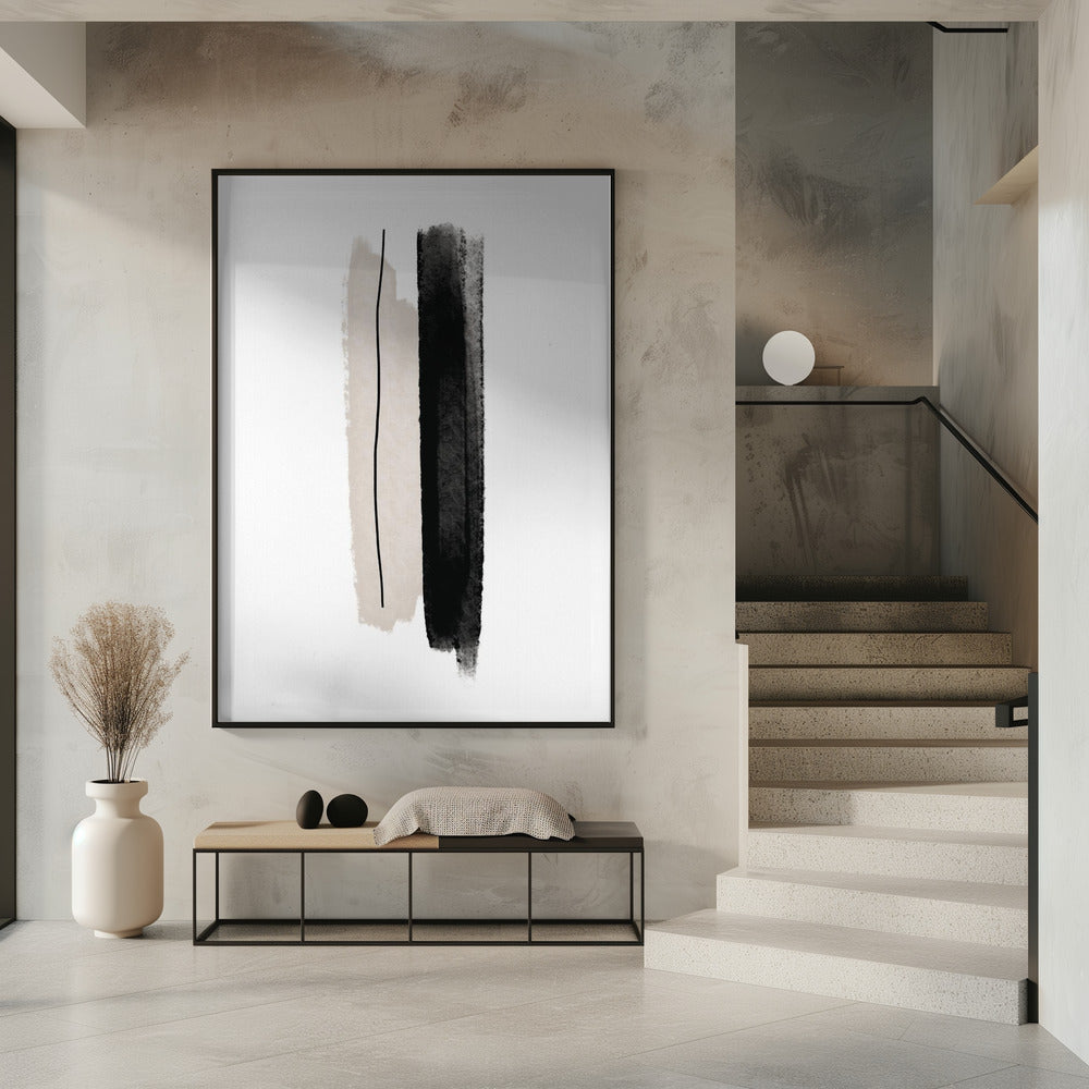 Monochroom evenwicht | Poster