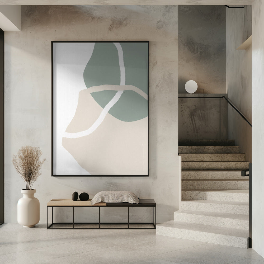 Abstracte aardstroom | Poster