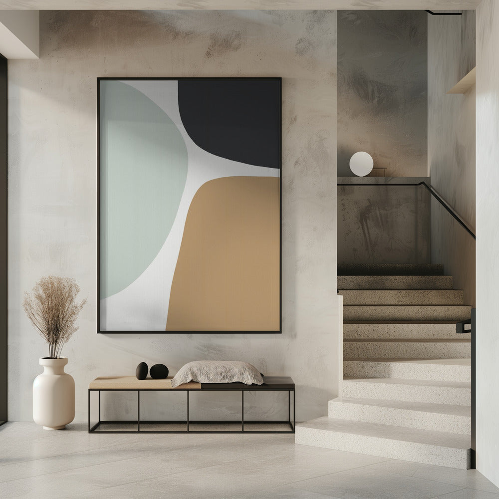 Organic Shapes in Muted Tones | Poster