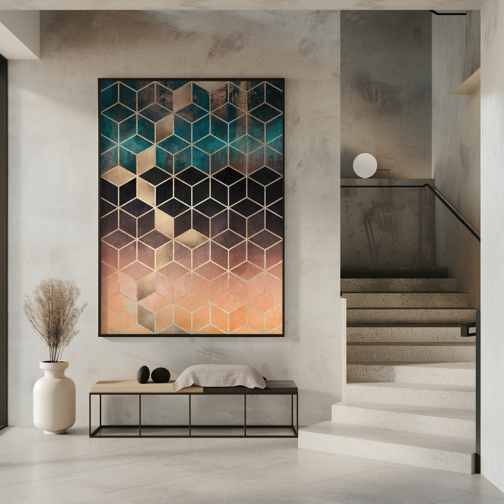 Ombre Dream Cubes | Poster