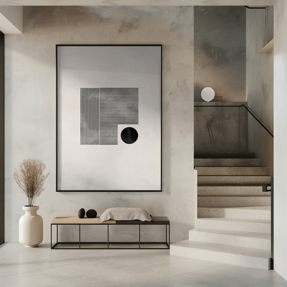 Minimalistisch vierkant | Poster