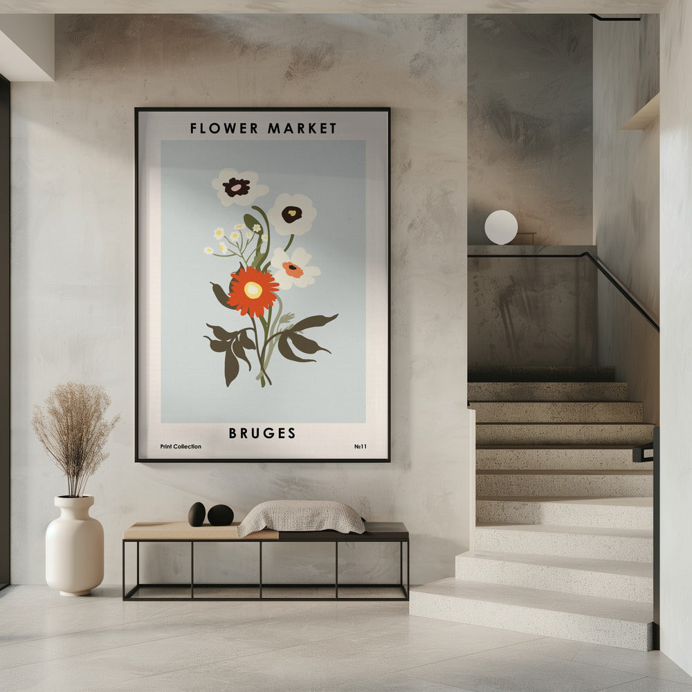 Bloemenmarkt Brugge | Poster