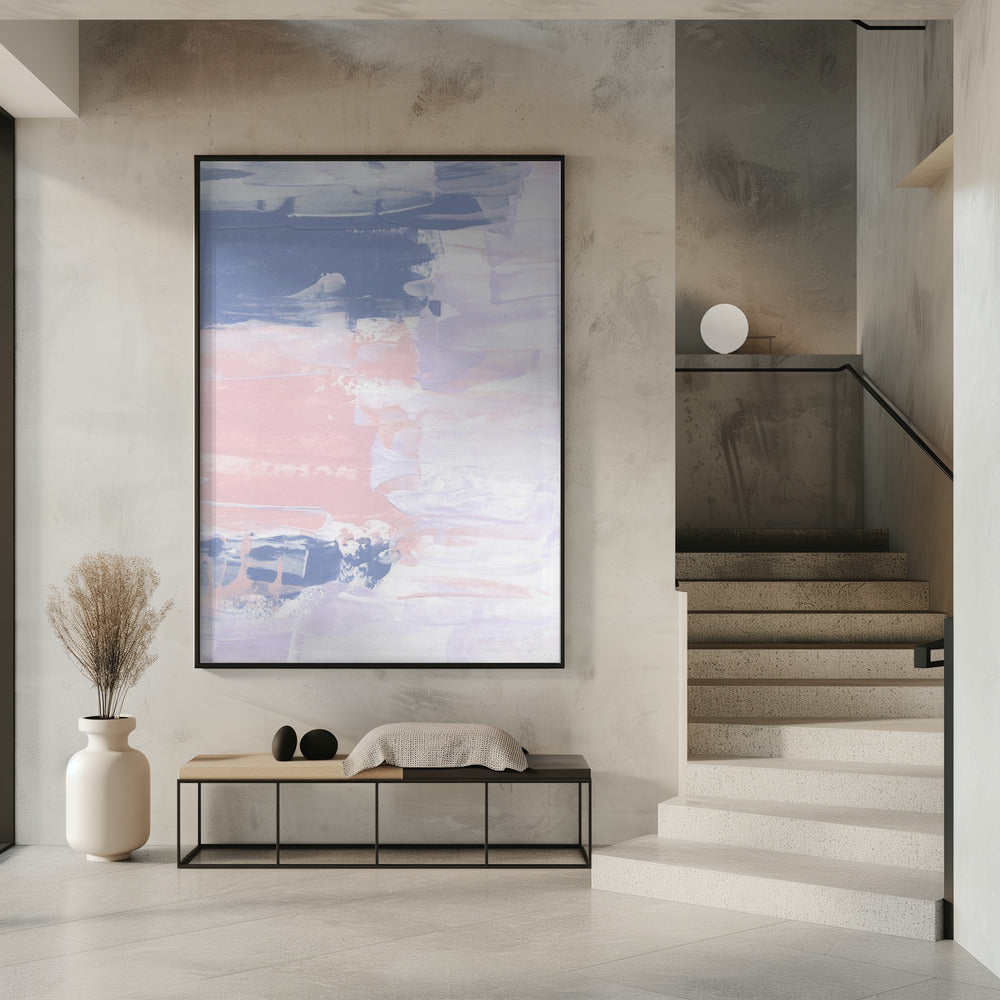 Pastelpenseelstreken | Poster