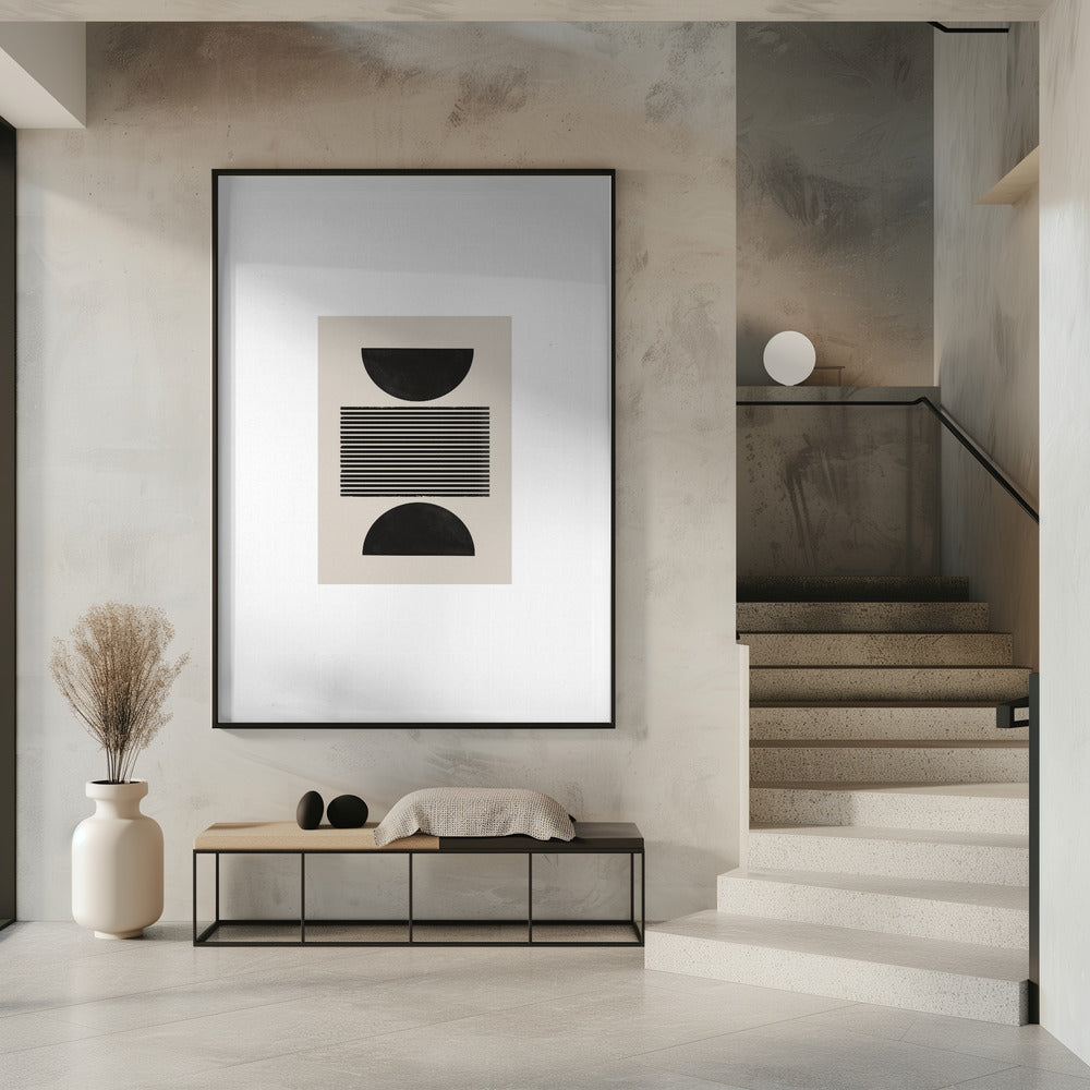 Monochroom evenwicht | Poster
