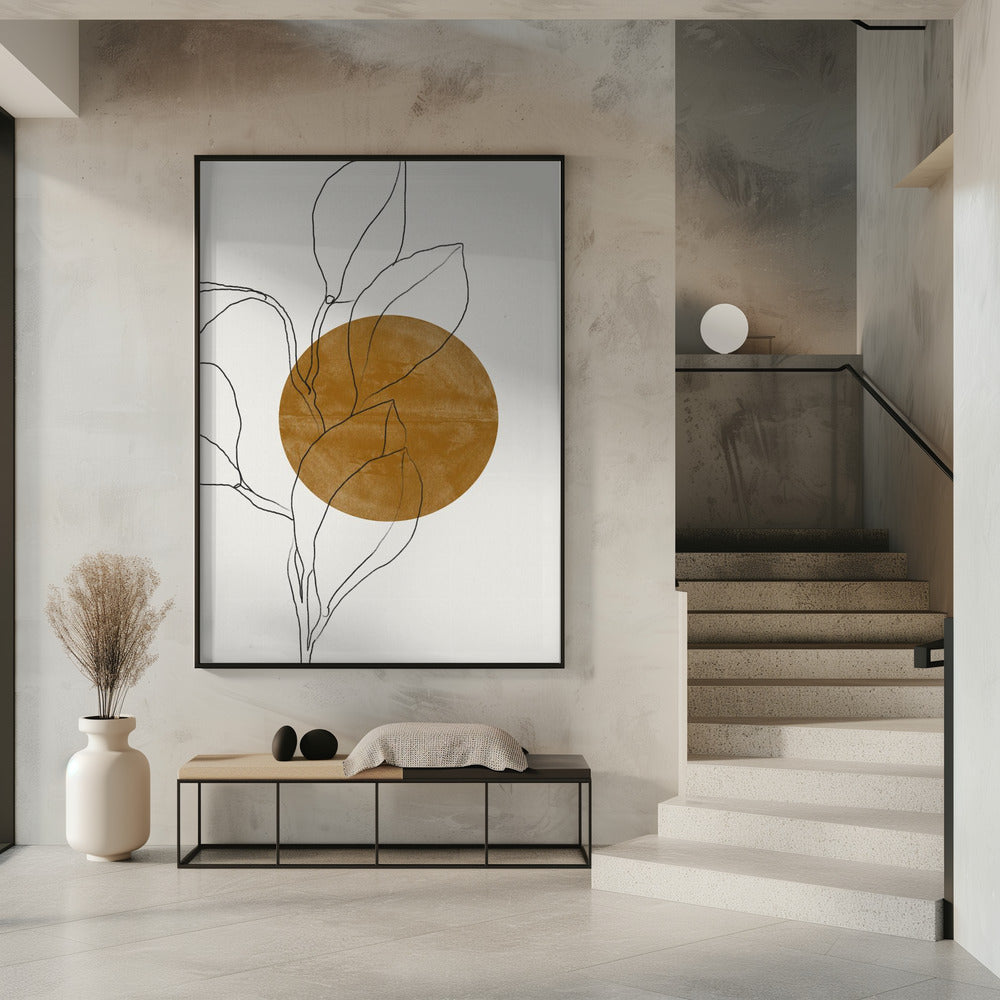 Line Leaf Harmony | Poster