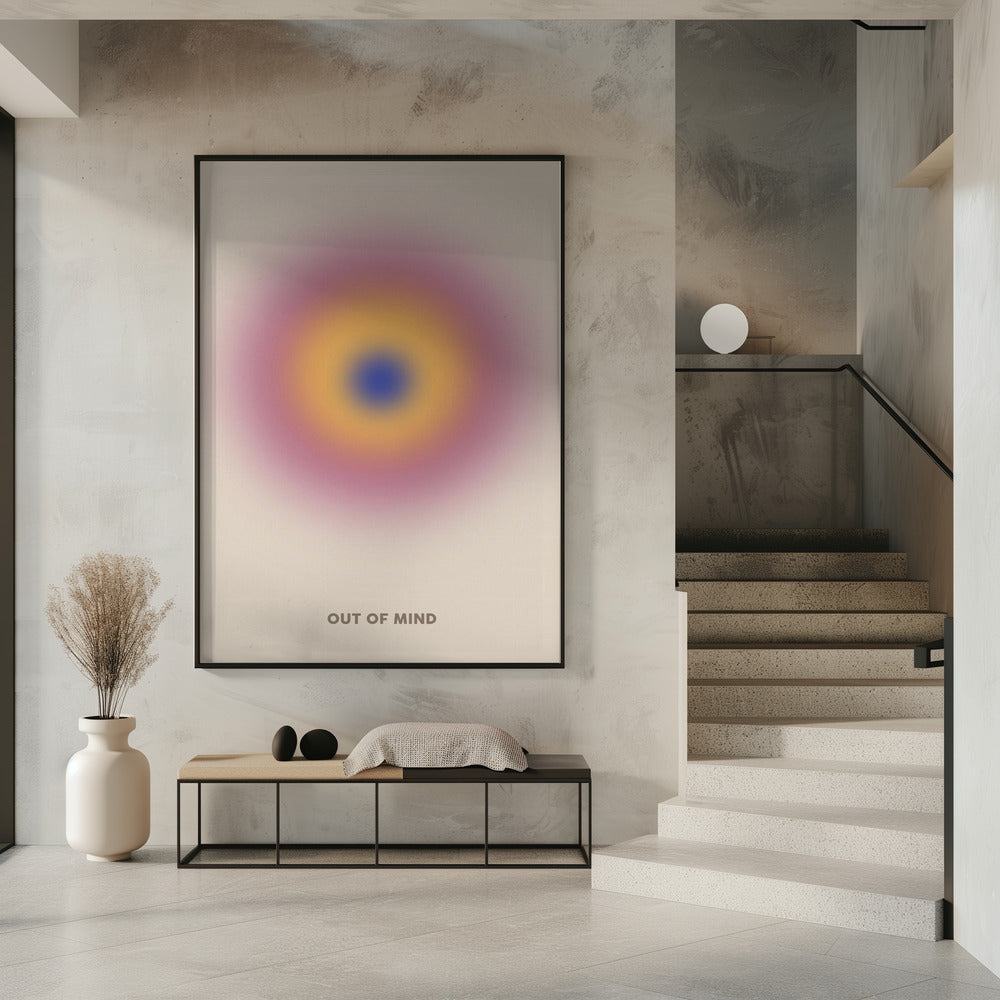 Kleurrijke concentrische gloed | Poster