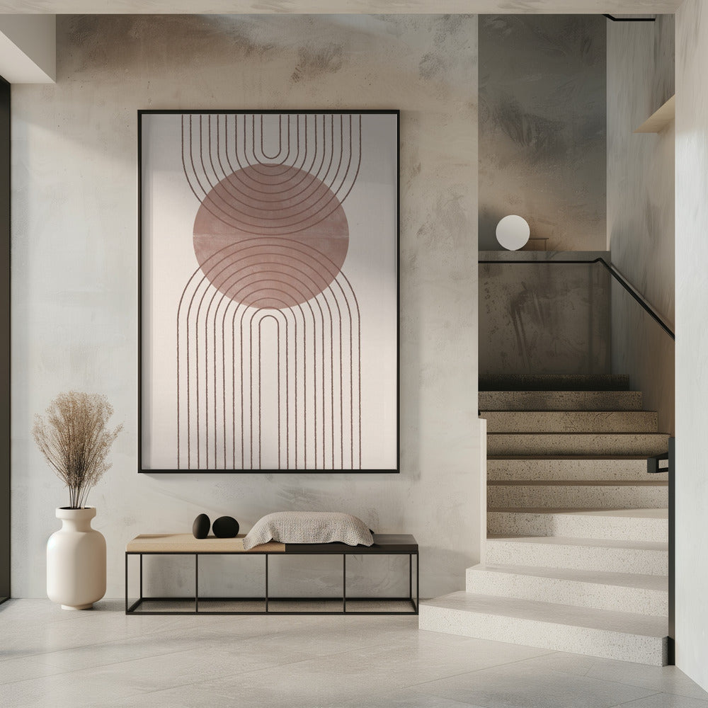 Gebogen paden | Poster